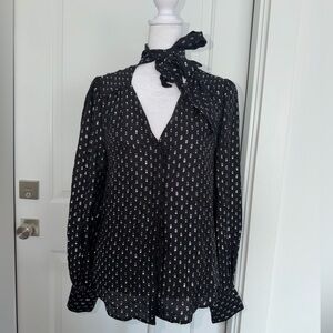PAIGE Elegant Black and White Women's Top